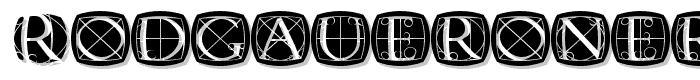 RodgauerOneRound Medium font